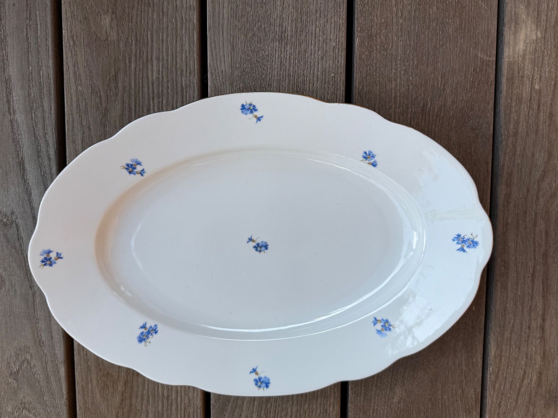 Piatti di portata: Kornblumen Platte Teller gross alt – Usato da Wittwil venduto da Schnaeppli64