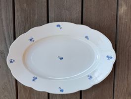 Kornblumen Platte Teller gross alt