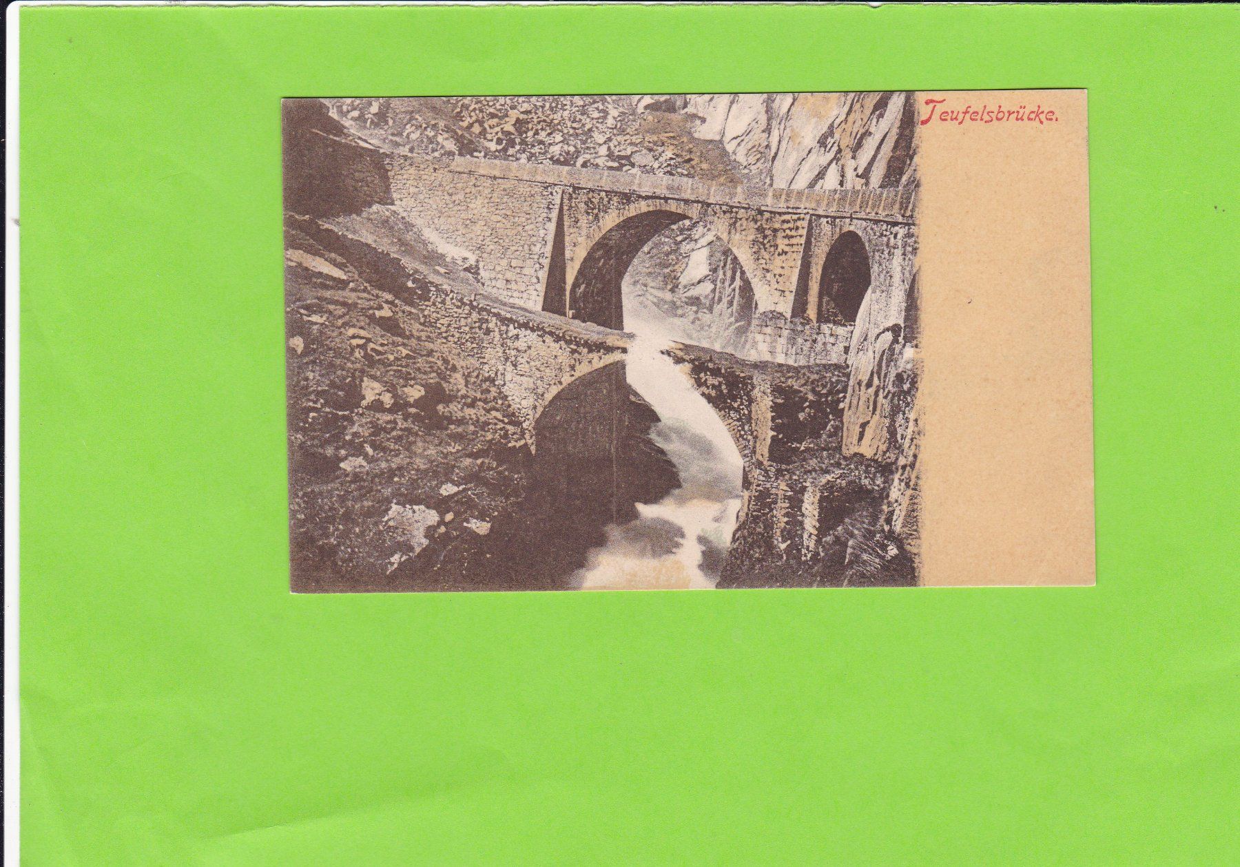 Cartoline postali: Teufelsbrücke – Usato da St. Peterzell venduto da neckertal