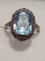 Jugendstil Silber Gablonz-Ring