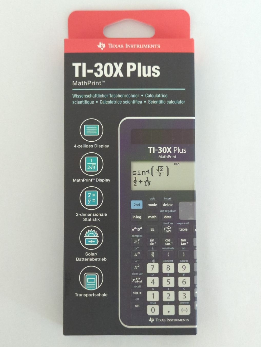 Taschenrechner: TI-30X Plus MathPrint Scientific Calculator – Gebraucht aus Lachen SZ von joa_bs6v