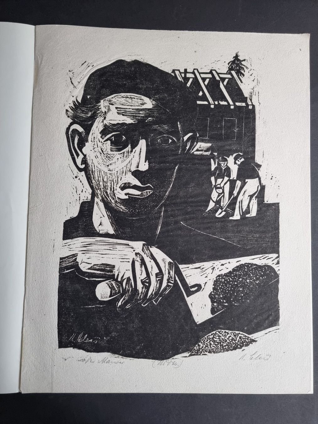 Xilografie: UGO CLEIS HOLZSCHNITT SIGNIERT – Usato da Gersau venduto da grafik-kunst