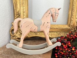 Shabby Schaukelpferd, Weihnachten, Deko