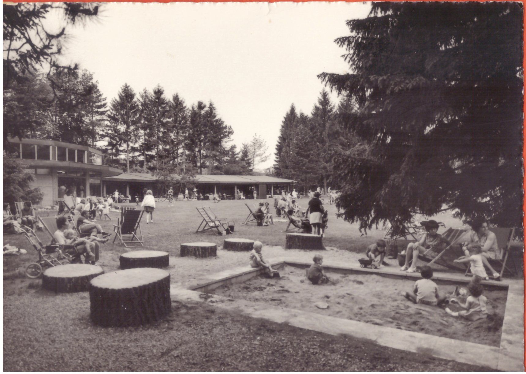 RÜSCHLIKON - ZH - PARK IM GRÜENE - SEHR BELEBTE AK (Neu (gemäss ...