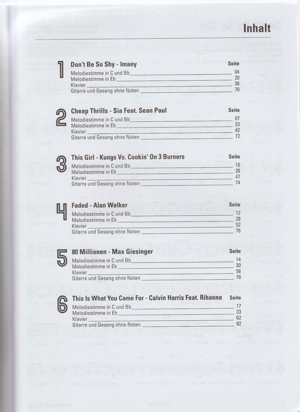 Libri: Notenheft Top Charts 78 – Usato da Ennetbürgen venduto da Dosi6 1