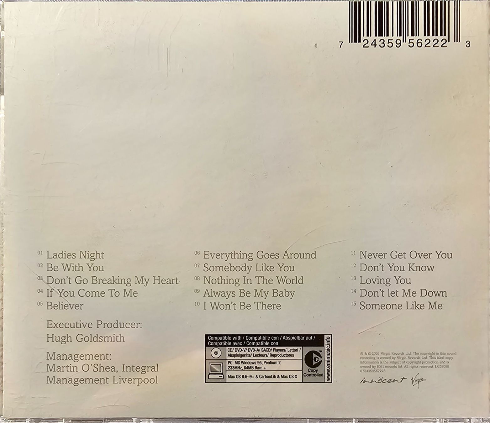 CDs: Atomic Kitten – Ladies Night – D'occasion à Wahlen b. Laufen par Cg10 1