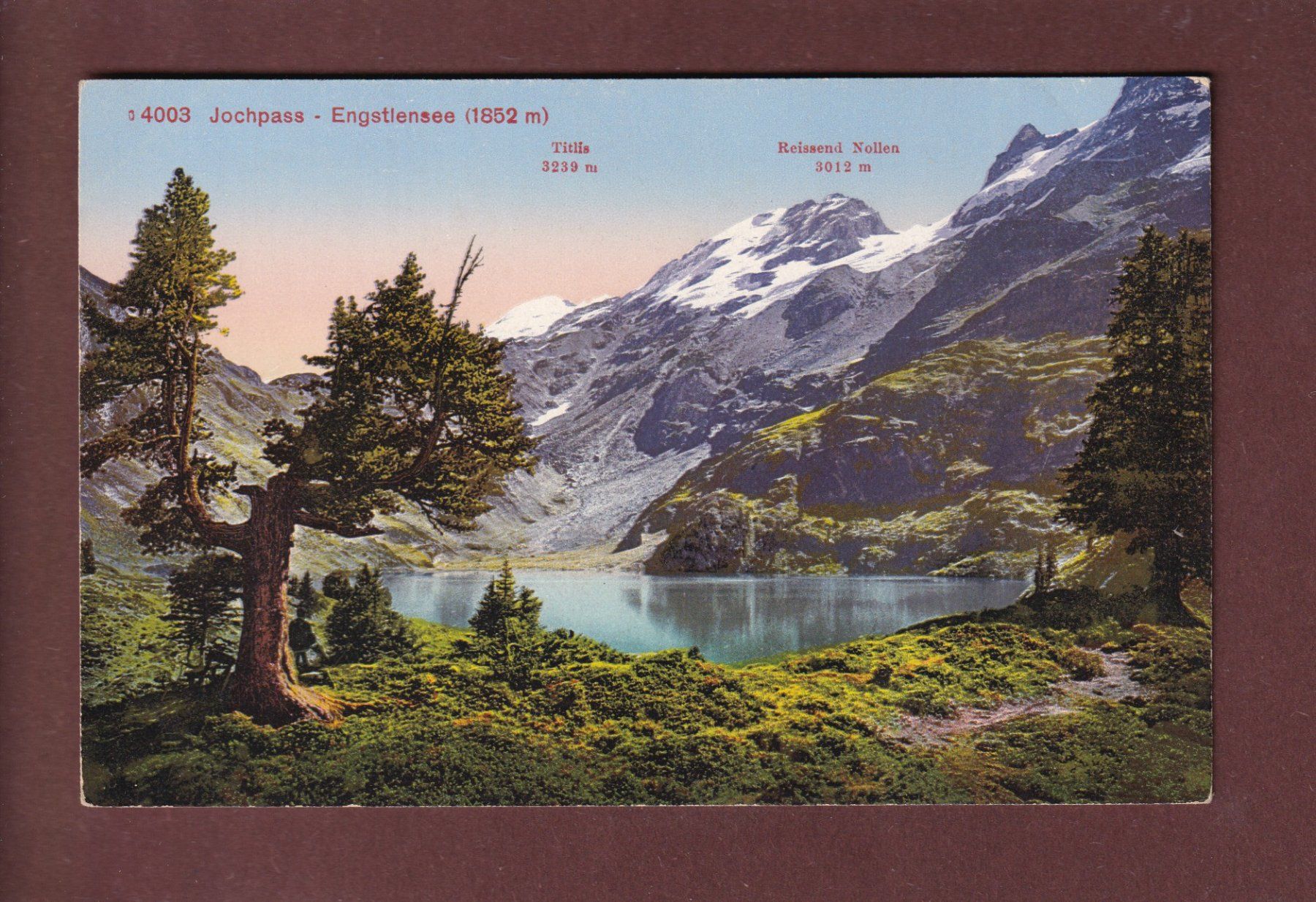 Cartoline postali: JOCHPASS - Engstlensee – Usato da Pully venduto da nicecards