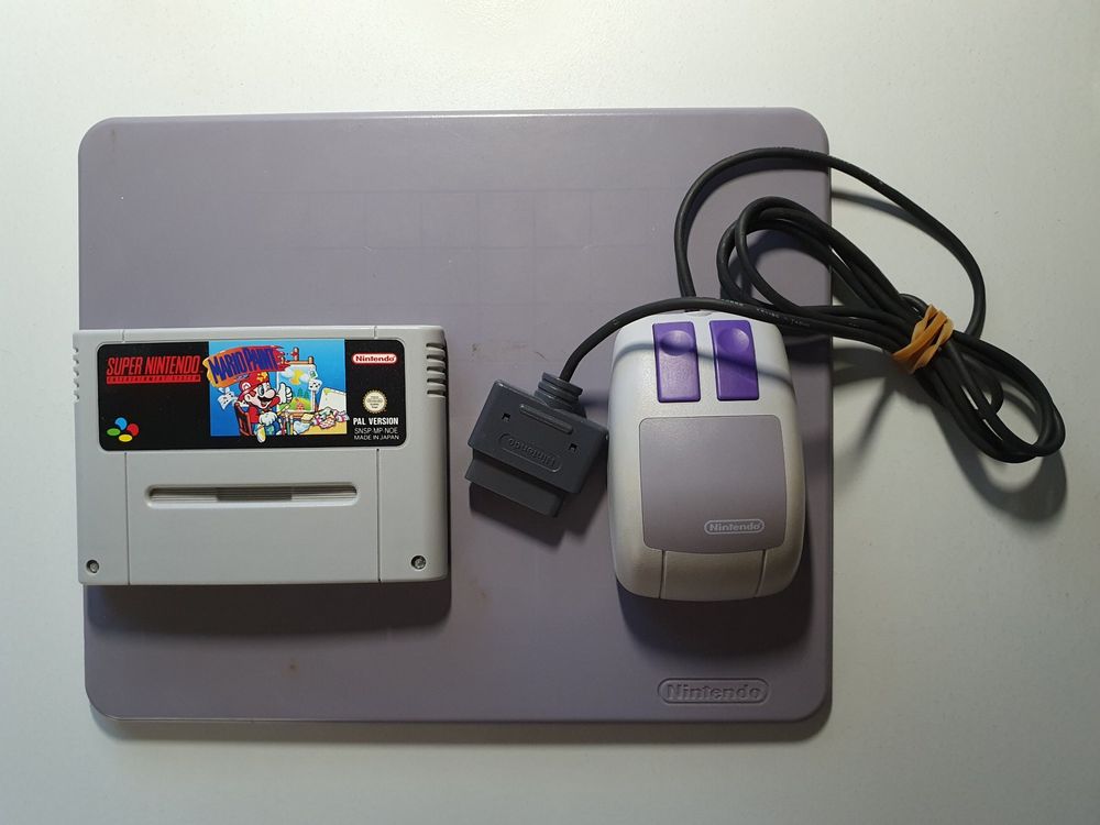SNES - Mario Paint mit Maus und Unterlage (PAL) | Kaufen auf Ricardo