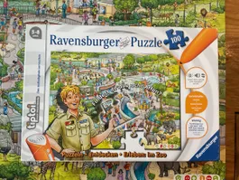 Ravensburger Puzzle tiptoi Im Zoo 100 Teile gebraucht