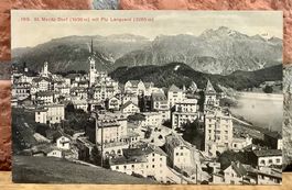 ST. MORITZ-DORF mit Piz Languard - Dorfansicht - Engadin