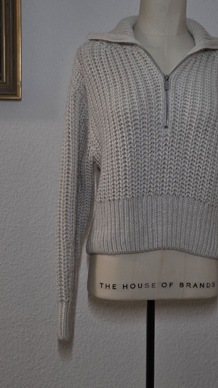 H&M Maglioni & Felpe: 2x Warme Strick-Pullover mit Zipper, Grün & Rosa, Grösse XS – Usato da Kreuzlingen venduto da MeinKleinesAtelier 4