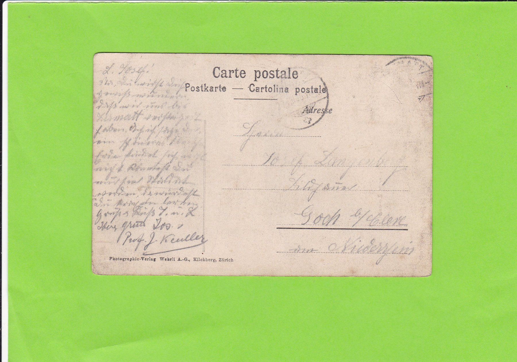 Cartoline postali: Alte Häuser in Zermatt – Usato da St. Peterzell venduto da neckertal 1