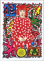 Death NYC Ltd Pop Art Druck " Haring Künstlerin Yayoi Kusama