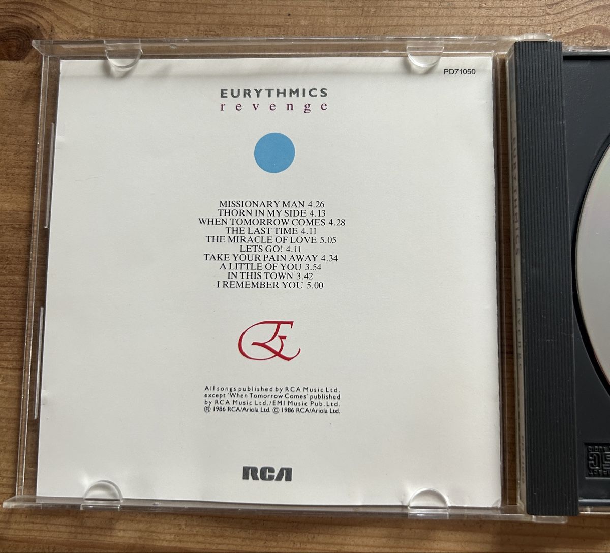 CD: CD Eurythmics Revenge – Usato da Brislach venduto da gre_t5pb 2