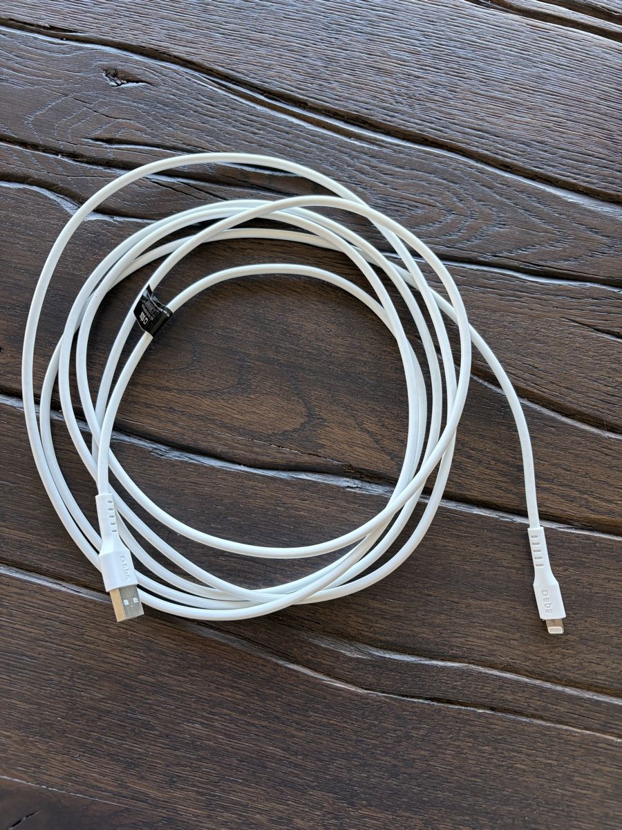 Apple Cavi: Ladekabel USB zu Lightning 1m & 3m – Usato da Trogen venduto da East-Z 2