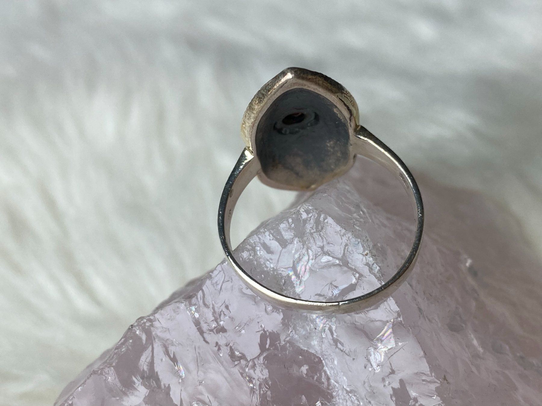 Ringe: Ring Silber 925 mit rotem Stein – Gebraucht aus Istighofen von Ringparadies 1