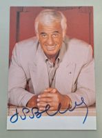 LG/ Original Autogrammkarte Jean-Paul Belmondo Bébel Film FR