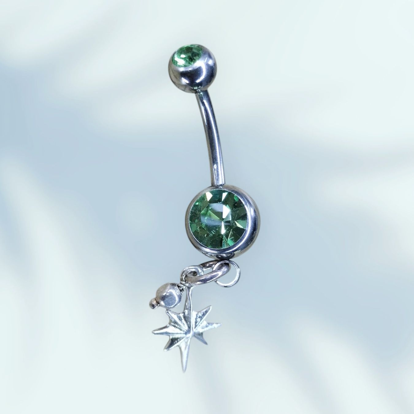Gioielli per piercing: Bauchnabelpiercing Grün mit Abendstern 925 Solid Silber – Nuovo (secondo la descrizione) da Schwyz venduto da els_7cys 2