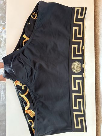 Maillot de bain Versace noir et or taille M