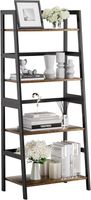 Leiterregal 4 Ebenen Bücherregal Standregal Holz Metall
