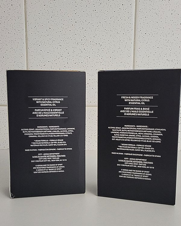 2x Adidas eau de toilettes Homme 3