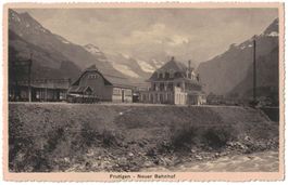 Frutigen, Neuer Bahnhof, um 1920-30