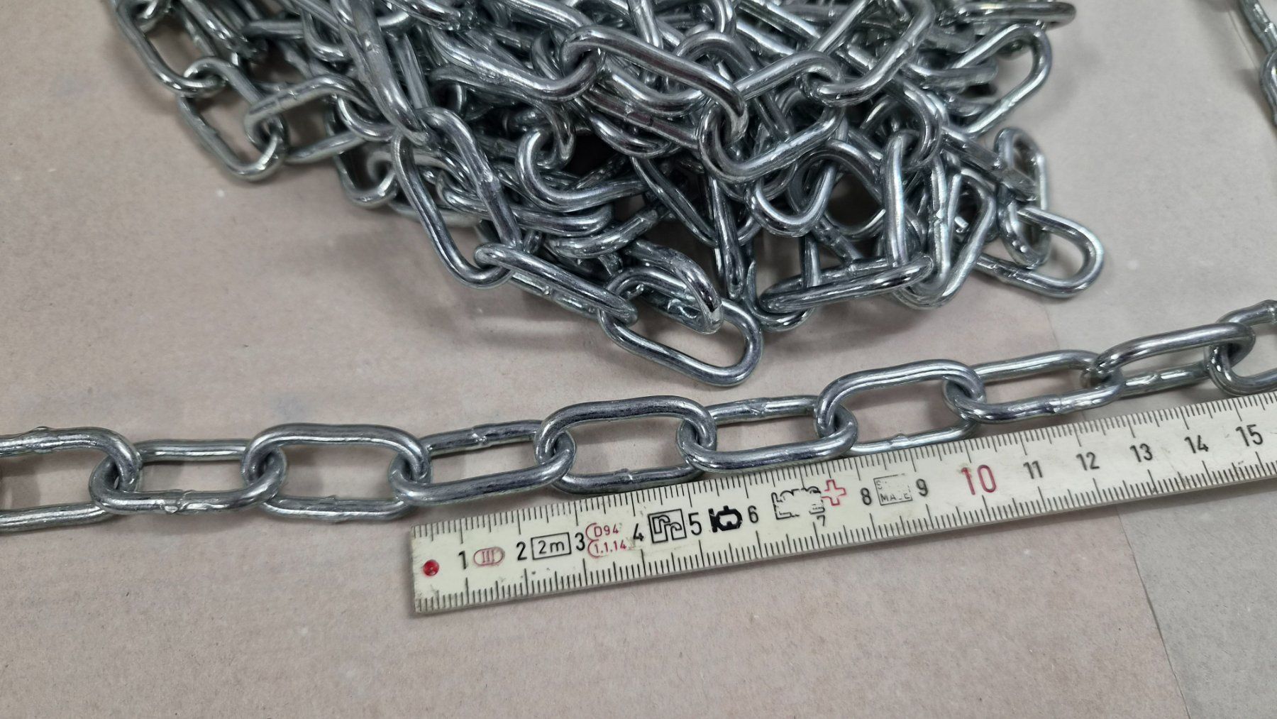 Catenine: Gliederkette 2 x 12.5 Meter lang – Nuovo e nell'imballaggio originale da Steinhausen venduto da Z72 3