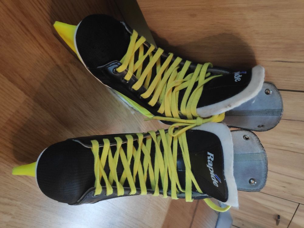 Patins à Glace Hommes MADIVO Vermont - Pour Hockey Et Patinage, Lame Acier Inoxydable, Confort Et Stabilité