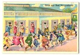 Bad Mergentheim, Leute stürzen sich auf