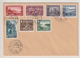 Italien-Campione komplette Serie auf Brief -Nr.6-12-1945