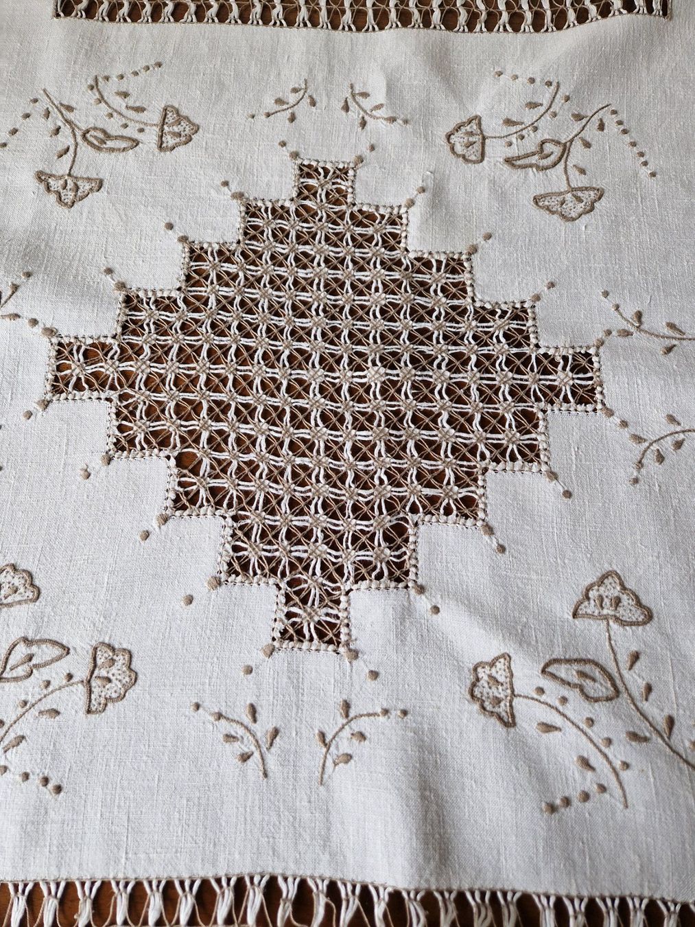 Altra biancheria da tavola: Kleine Tischdecke , Handarbeit – Nuovo (secondo la descrizione) da Bern venduto da Antikbatik 3
