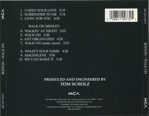 CD: CD Boston - Walk on (1994) – Usato da Möriken AG venduto da mineralia 1