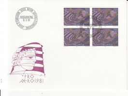 SBK F48 im 4er-Block FDC