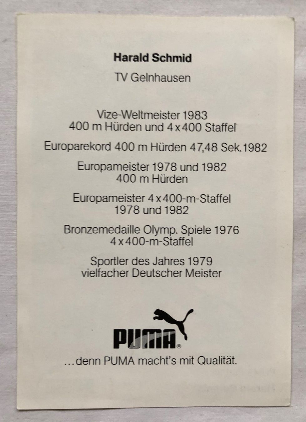 Autografi: Originalautogramm - HARALD SCHMID – Usato da Schaffhausen venduto da durruti 1