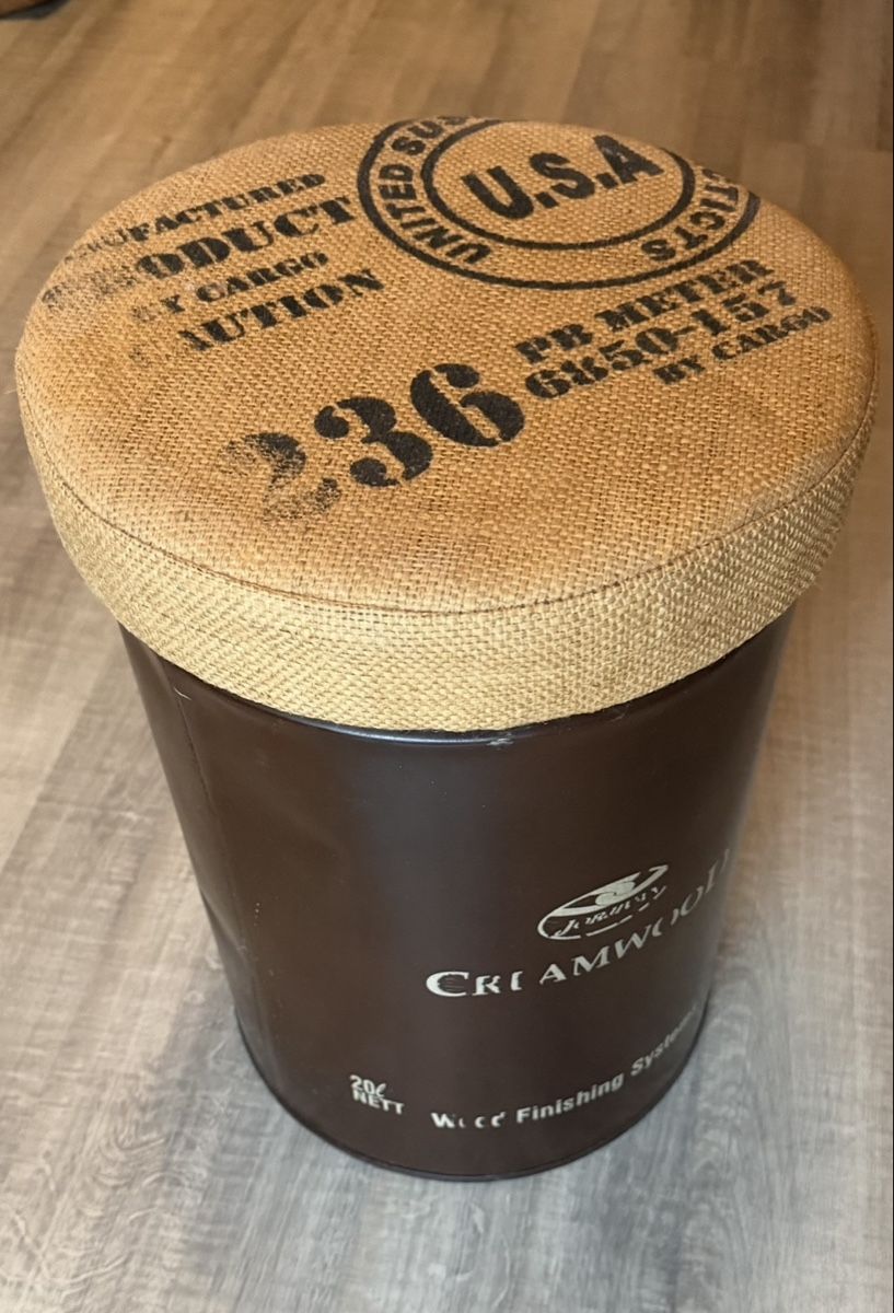 Sgabelli: Hocker mit Jute-Bezug, Vintage-Look, – Usato da Rapperswil BE venduto da mini-tom 2