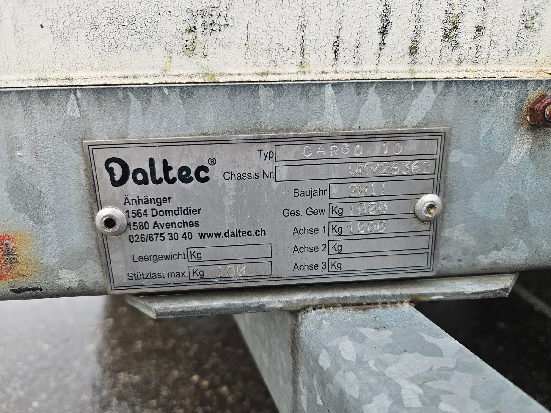 Daltec Rimorchi: Sachentransportanhänger – Usato da Pfeffikon LU venduto da muk2014 7