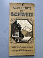 Schulkarte der Schweiz. Kanton Zürich.