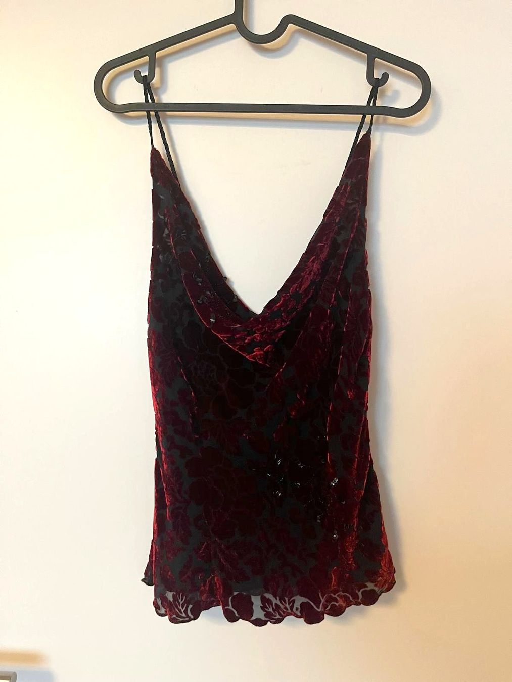 Tops: Vintage Devore-Samt Top mit Seide Whimsigoth – Gebraucht aus Neuenkirch von the_7pdb