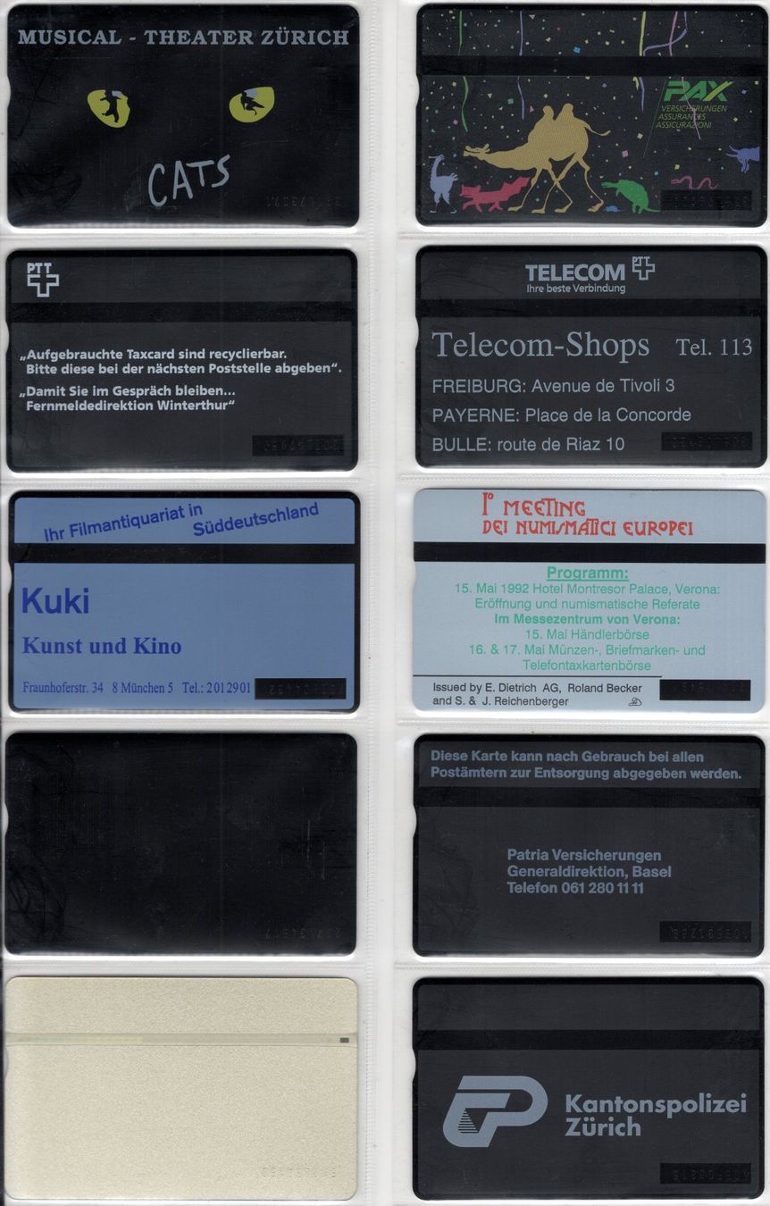 Schede telefoniche: 10 seltene, ungebrauchte Schweizer Werbe-Taxcards – Nuovo (secondo la descrizione) da Eglisau venduto da Chperfins 1