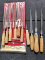 Feilen Set Holzgriffe 10-teilig guter Zustand
