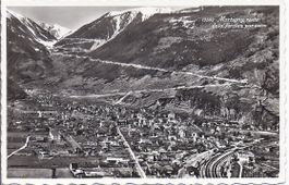 MARTIGNY, avec vue de la toute de la Forclaz