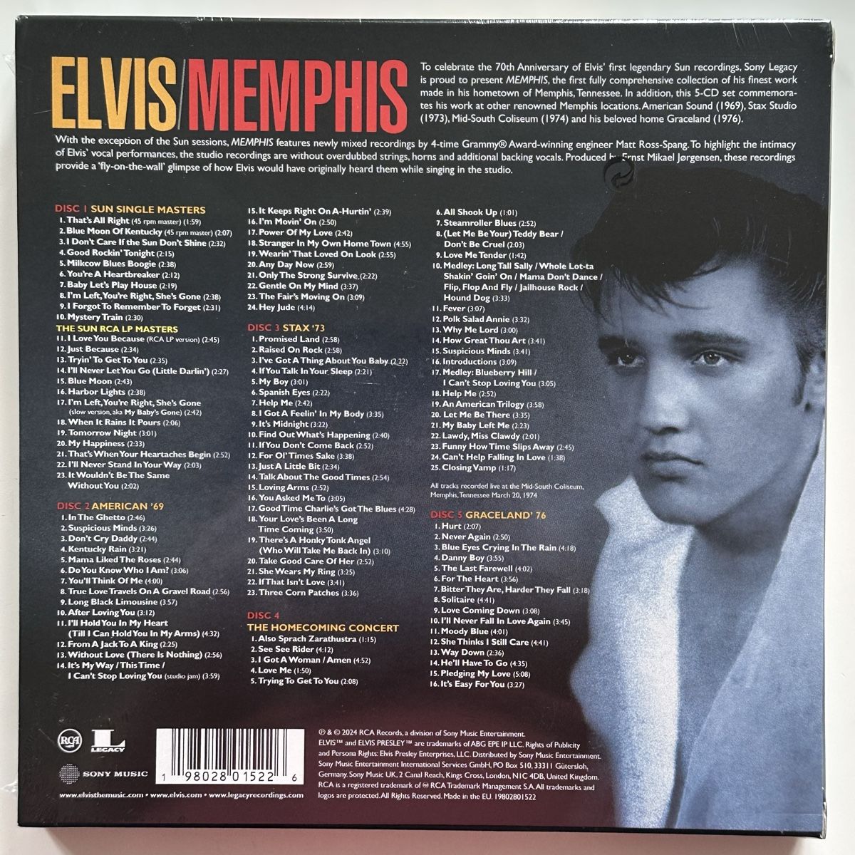 CD: CD-Box - ELVIS/MEMPHIS (EU-Version) – Nuovo e nell'imballaggio originale da Etzwilen venduto da presley3577 1