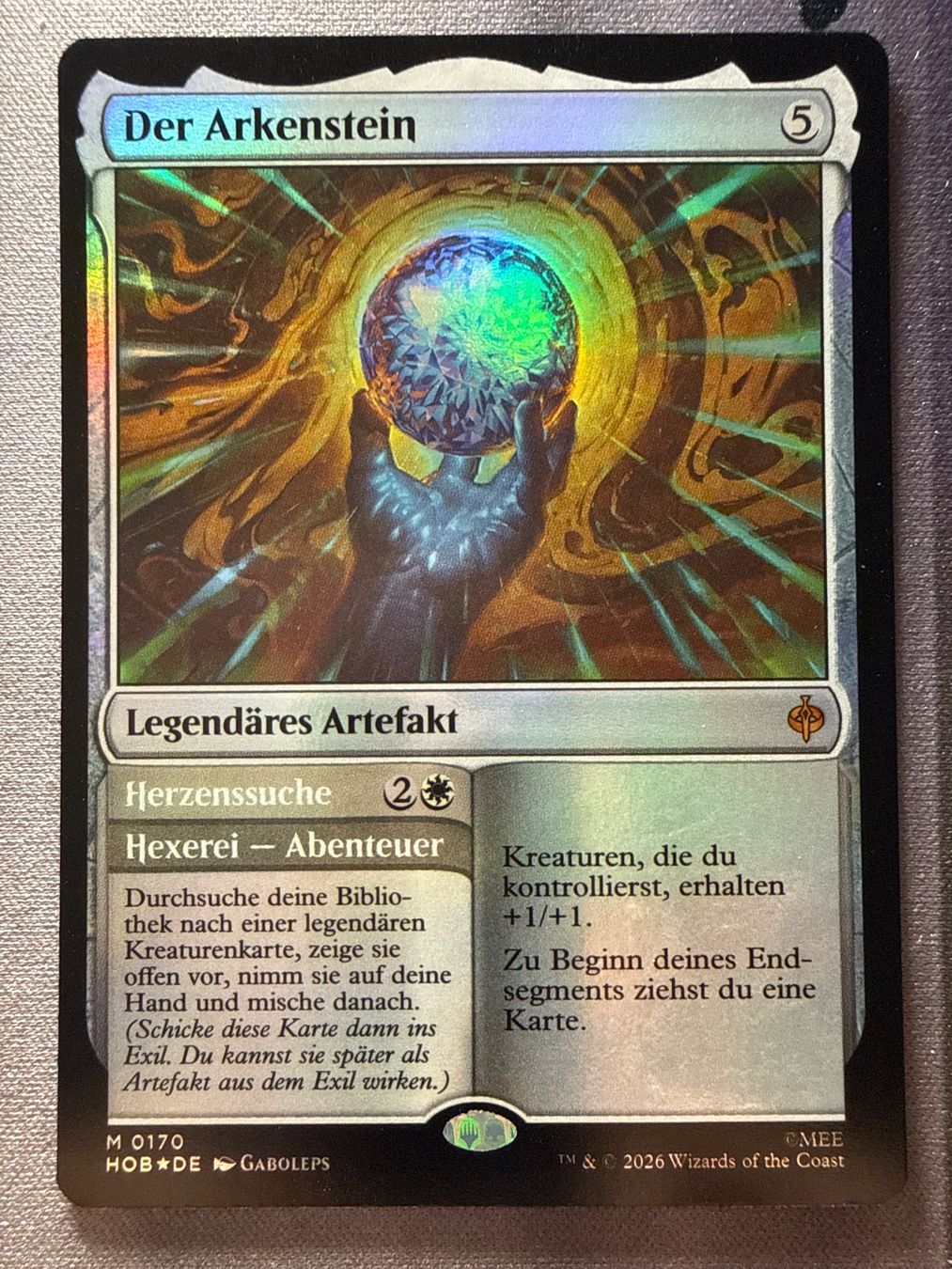 Magic The Gathering Sammelbilder & Trading cards: Der Arkenstein FOIL 0170 The Hobbit – Neu (gemäss Beschreibung) aus Windlach von Karterix