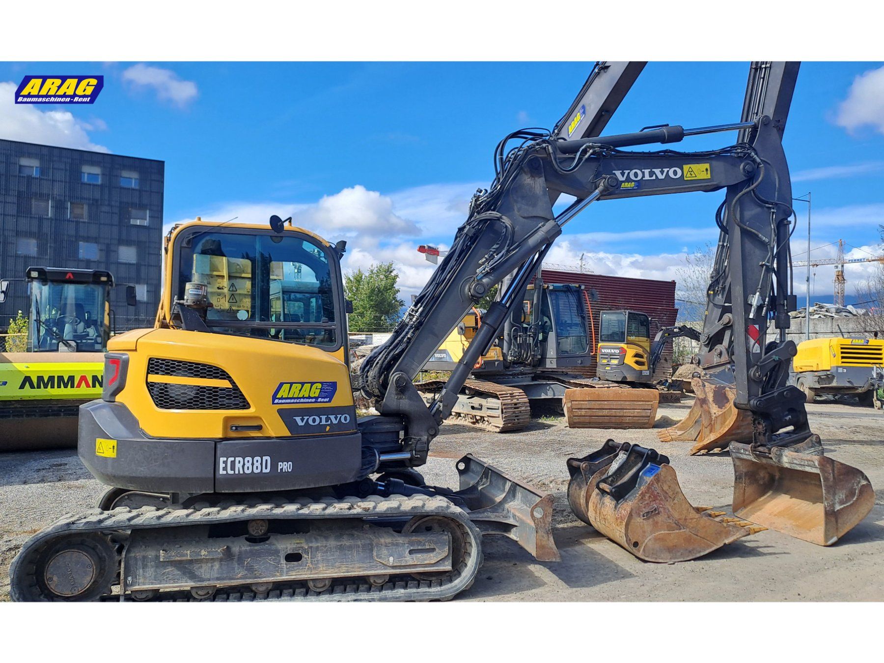 Volvo Escavatori: Volvo ECR88D mit Verstellausleger Minibagger – Usato da Hasle LU venduto da Arag08 1