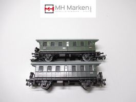 Märklin 2x 4002 Zweiachser-Personenwagen deutsch o.OVP AC H0