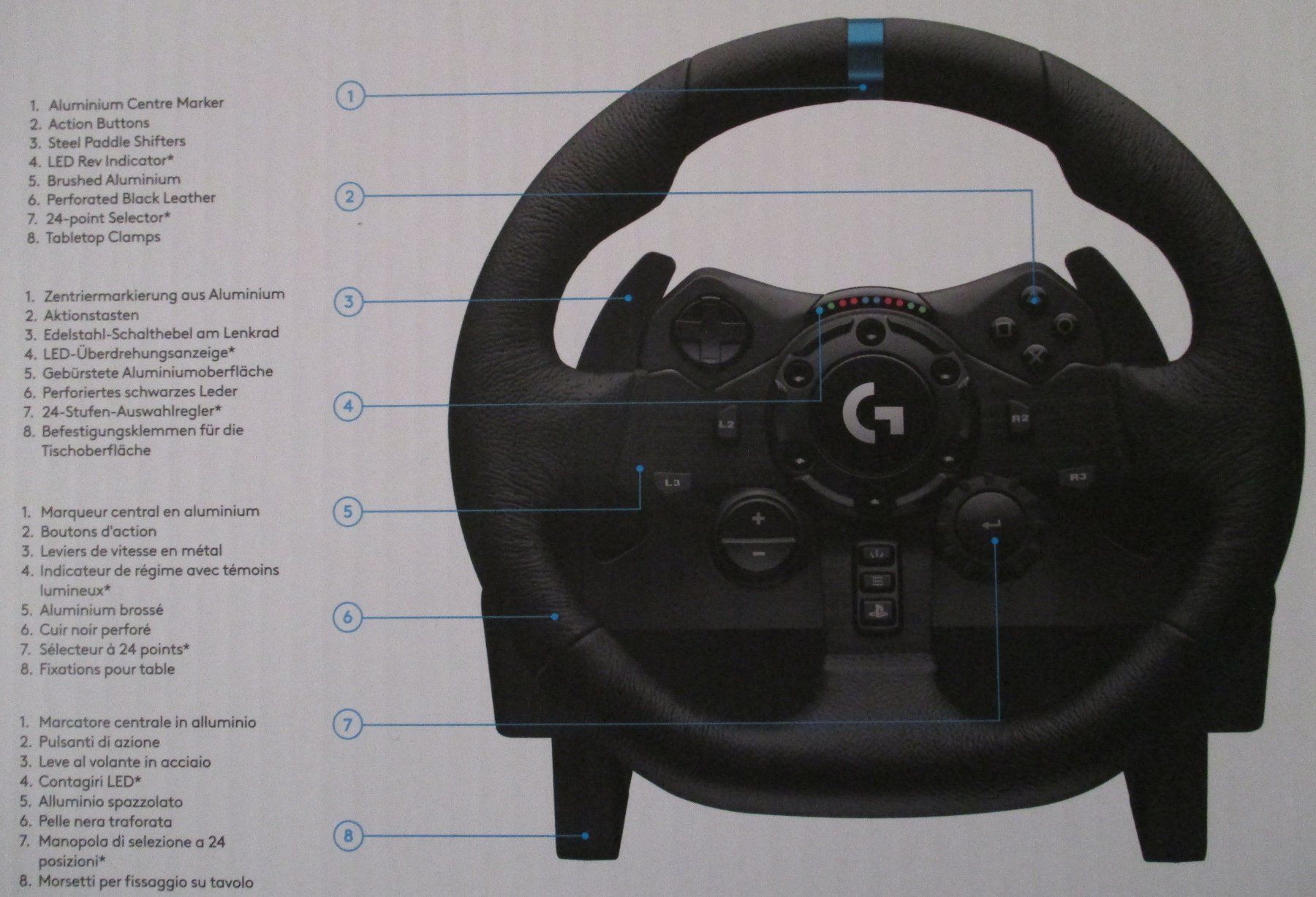 Logitech Controller: Logitech G923 Trueforce, Racing Wheel and Pedals, PC PS4 PS5 – Neu (gemäss Beschreibung) aus Montlingen von Mabesi 4