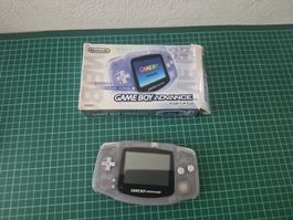 Game Boy Advance translucent console with box