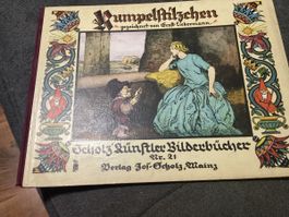 ANTIKES KINDER BILDERBUCH RUMPELSTILZCHEN NR. 21 VON 1929