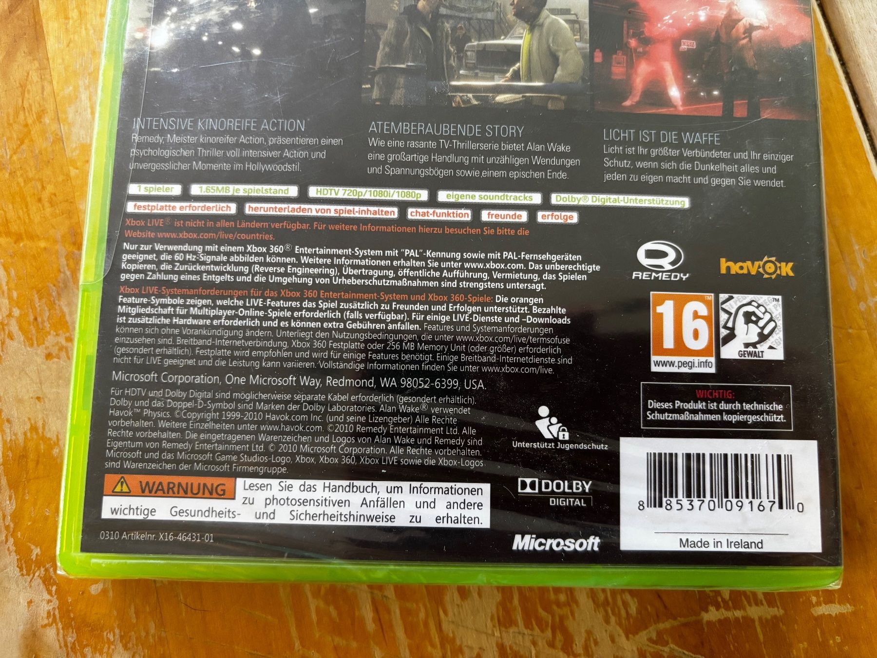 Giochi: Alan Wake (NEU) – Nuovo e nell'imballaggio originale da Frenkendorf venduto da gelbeZinnie 2