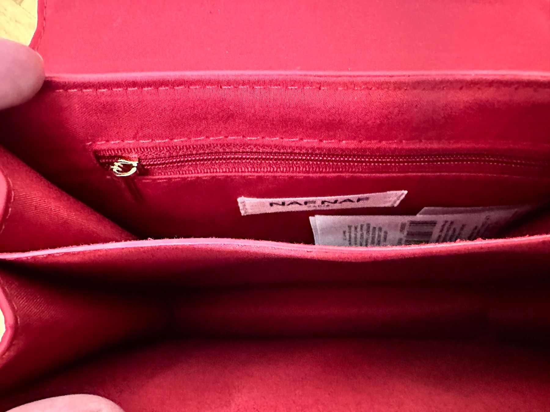 Nafnaf Borse da donna: Rote Schultertasche mit goldenem Herz – Usato da Adliswil venduto da kik_9xns 4